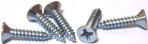 250) 12 X 1 3/4 Self-Tapping Screws Phillips / Flat Head / Type AB / Steel/ Zinc